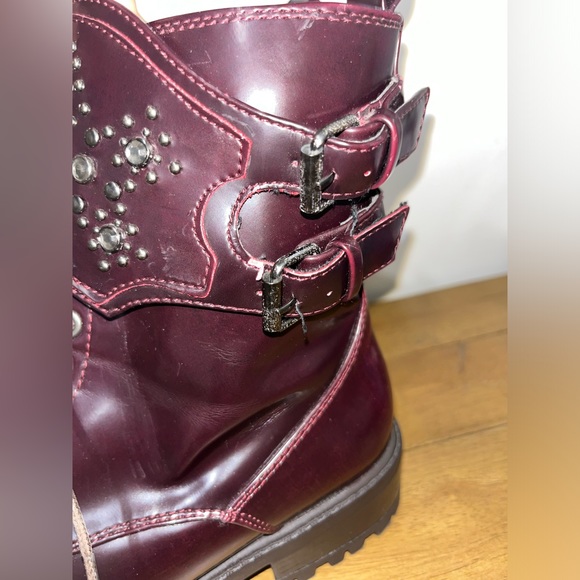 Mia Lace Up Combat Boots Size 7 - Picture 4 of 10